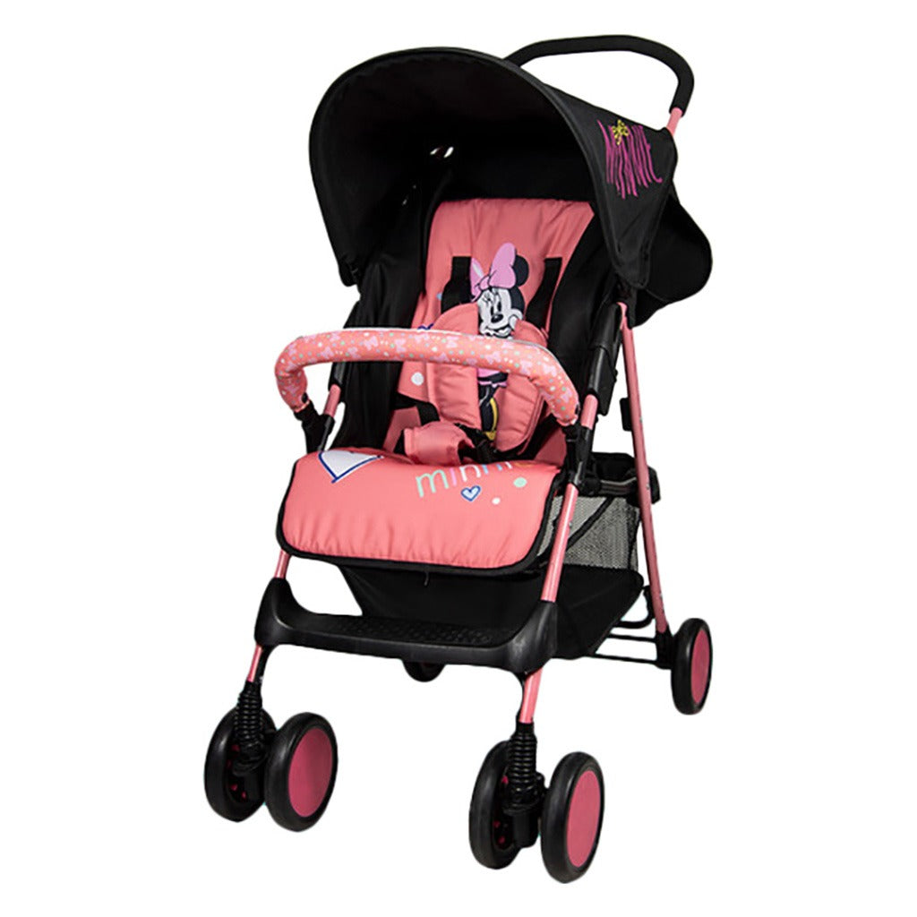 Disney Minnie Mouse Lightweight Picnic Stroller With Storage Cabin For 0 - 36 Months Baby - D1 Minnie - Easy Pharmacy LLC