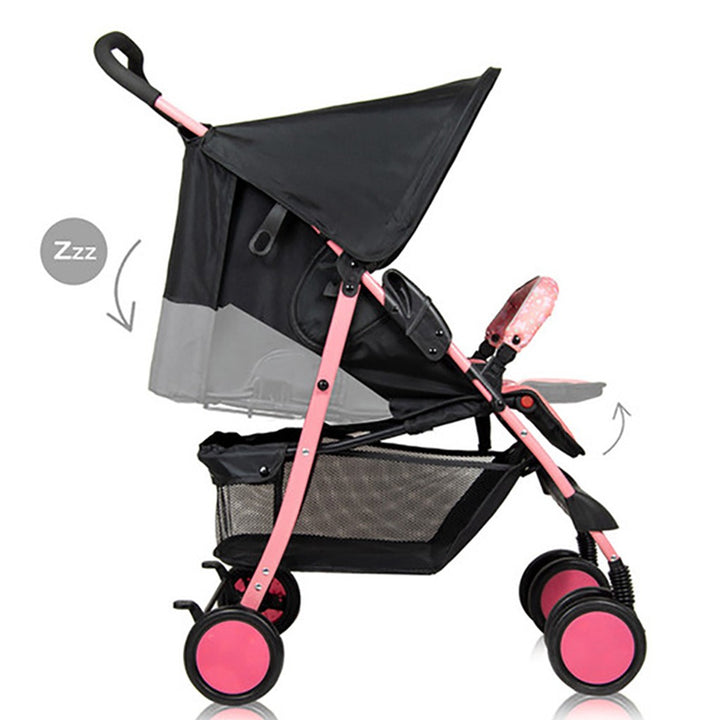 Disney Minnie Mouse Lightweight Picnic Stroller With Storage Cabin For 0 - 36 Months Baby - D1 Minnie - Easy Pharmacy LLC