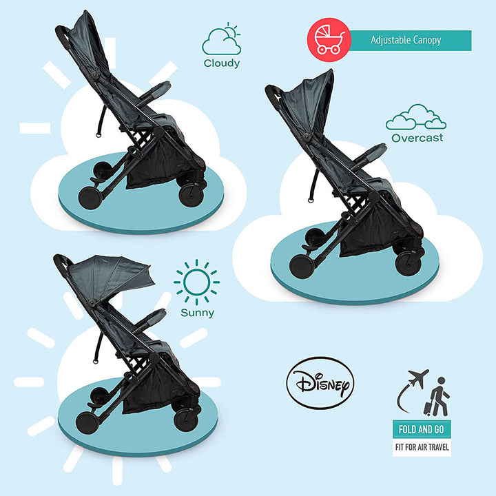 Disney Mickey Mouse Light Weight Travel Stroller For 0 - 36 Months Baby - S101 Mickey - Easy Pharmacy LLC