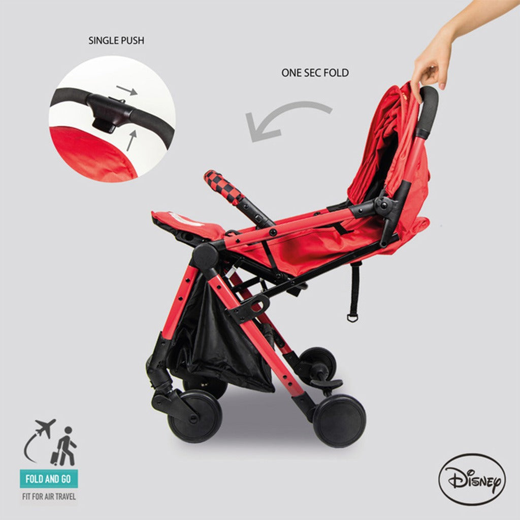 Disney Cars Lightning McQueen Light Weight Travel Stroller For 0 - 36 Months Baby - S101 Cars - Easy Pharmacy LLC