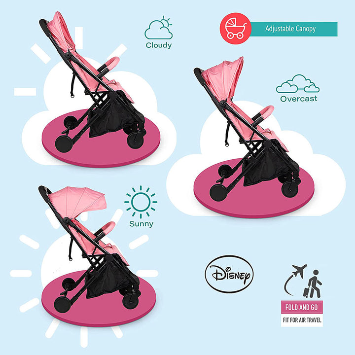 Disney Princess Light Weight Travel Stroller For 0 - 36 Months Baby - S101 Princess - Easy Pharmacy LLC