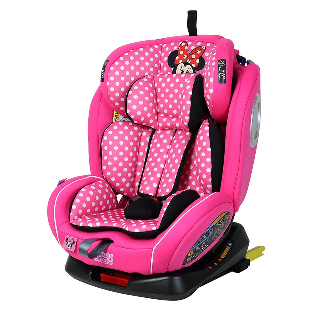 Disney Minnie Mouse 4-In-1 Car Seat For Baby & Kids Up to 36 Kg YC06- Minnie -A - Easy Pharmacy LLC