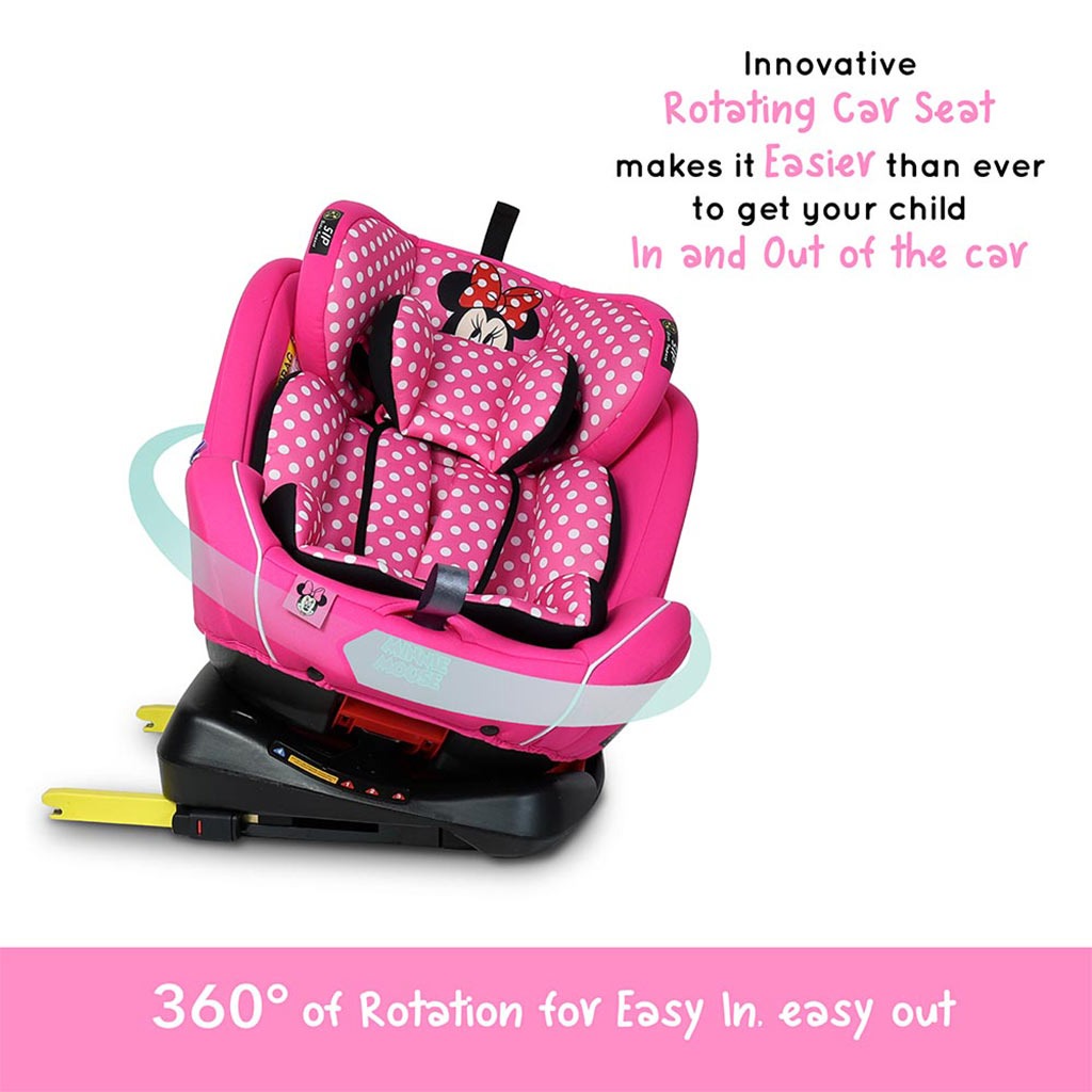 Disney Minnie Mouse 4-In-1 Car Seat For Baby & Kids Up to 36 Kg YC06- Minnie -A - Easy Pharmacy LLC