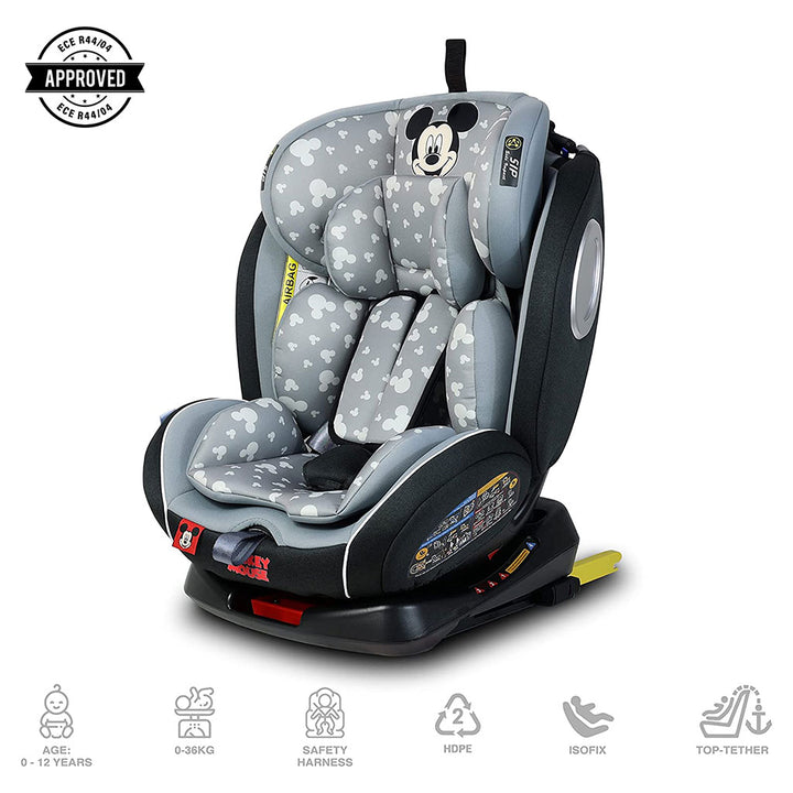 Disney Mickey Mouse 4-In-1 Car Seat For Baby/Kids Up to 36Kg -YC06 Mickey - B - Easy Pharmacy LLC