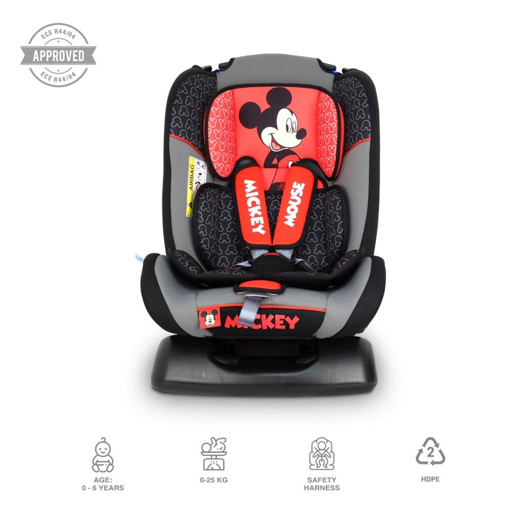 Disney Mickey Mouse 3-In-1 Car Seat For Baby/Kids Up to 25Kg - ZY19 - Easy Pharmacy LLC