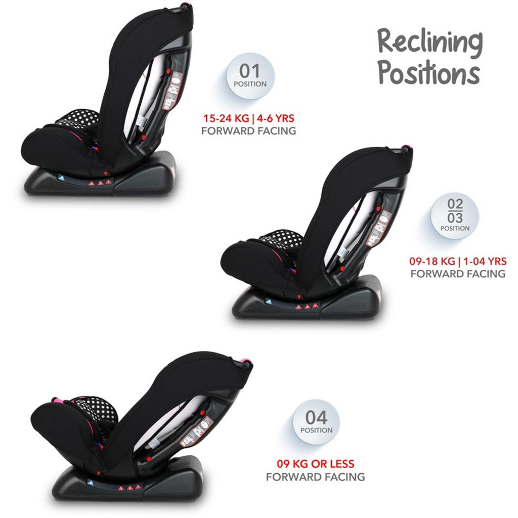 Disney Minnie Mouse 3-In-1 Car Seat For Baby/Kids Up to 25Kg - Assorted ZY19 - Easy Pharmacy LLC