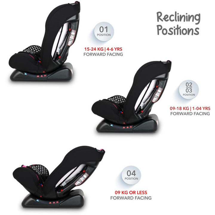 Disney Minnie Mouse 3-In-1 Car Seat For Baby/Kids Up to 25Kg - Assorted ZY19 - Easy Pharmacy LLC