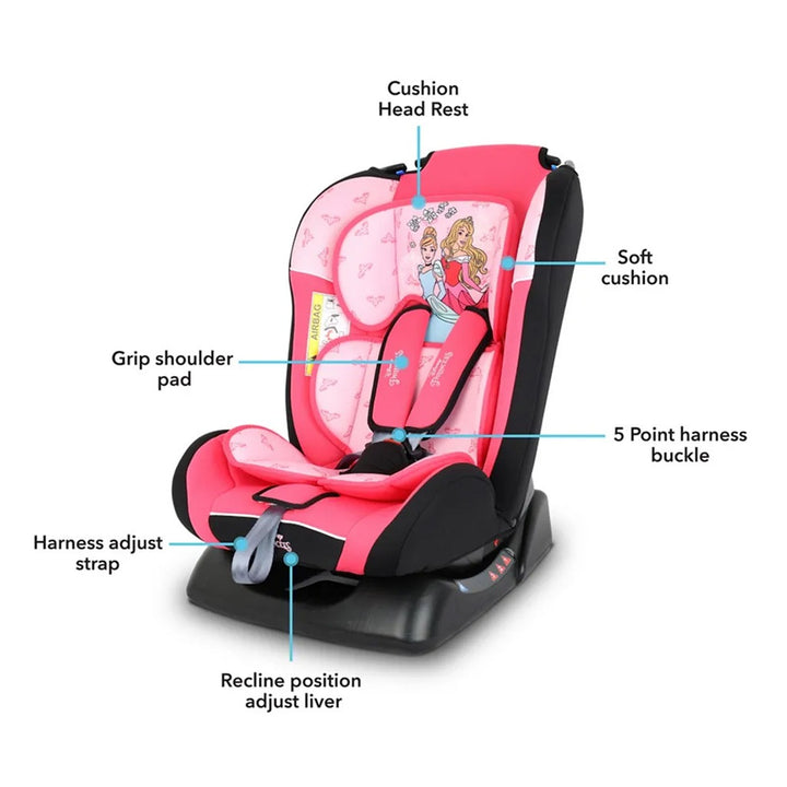 Disney Princess 3-In-1 Car Seat For Baby/Kids Up to 25Kg - ZY19 Princess-A - Easy Pharmacy LLC