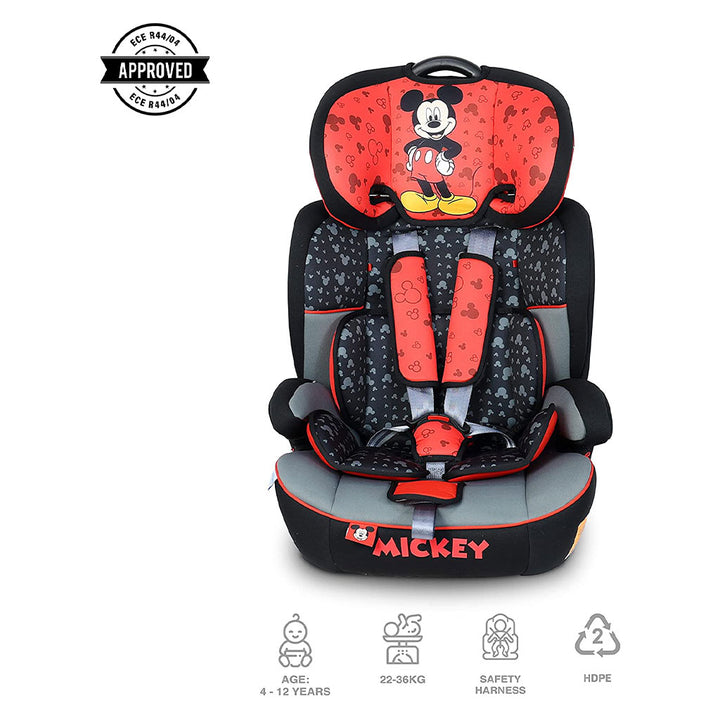 Disney Mickey Mouse 3-In-1 Car Seat For Baby/Kids Up to 36kg ZY10 - Easy Pharmacy LLC