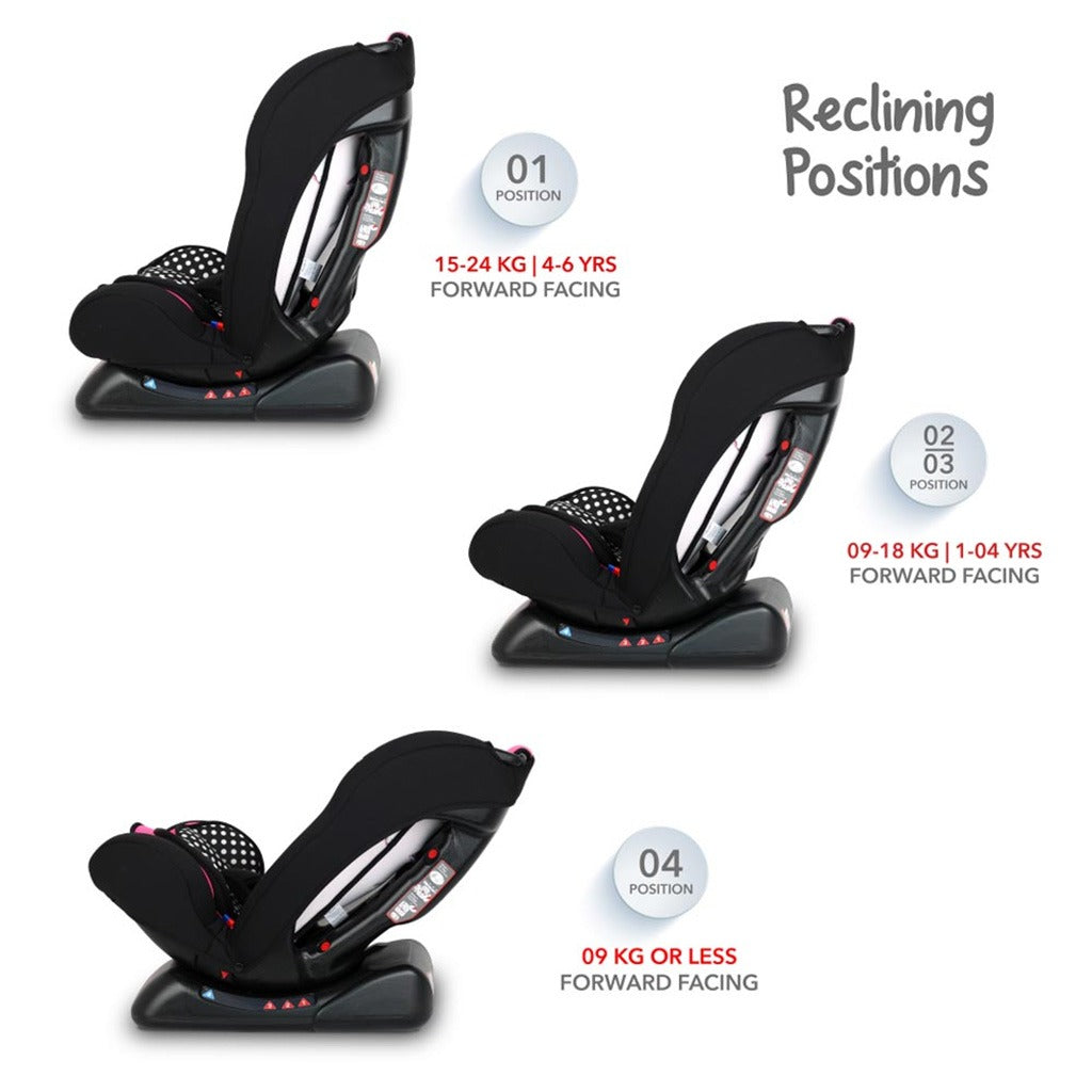 Disney Minnie Mouse 3-In-1 Car Seat For Baby/Kids Up to 36Kg - Assorted ZY10 - Easy Pharmacy LLC