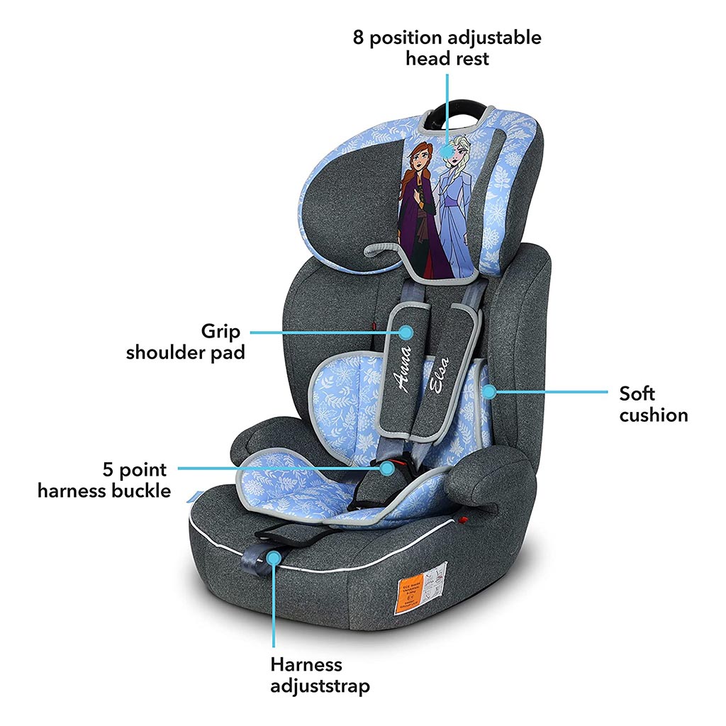 Disney Frozen 3-In-1 Car Seat For Baby/Kids Up to 36Kg - ZY10 Frozen-A - Easy Pharmacy LLC