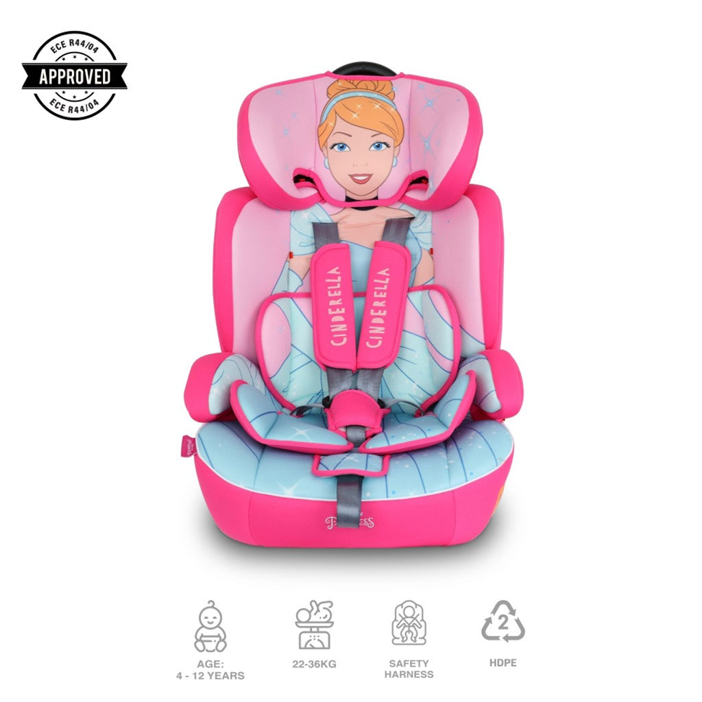 Disney Princess 3-In-1 Car Seat For Baby/Kids Up to 36Kg ZY10 - Easy Pharmacy LLC