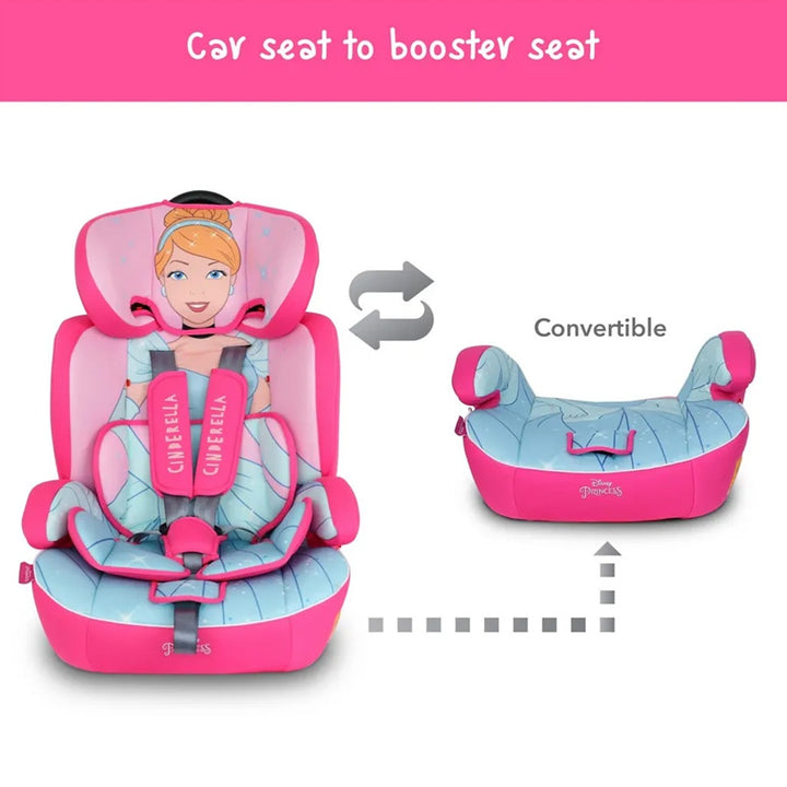 Disney Princess 3-In-1 Car Seat For Baby/Kids Up to 36Kg ZY10 - Easy Pharmacy LLC