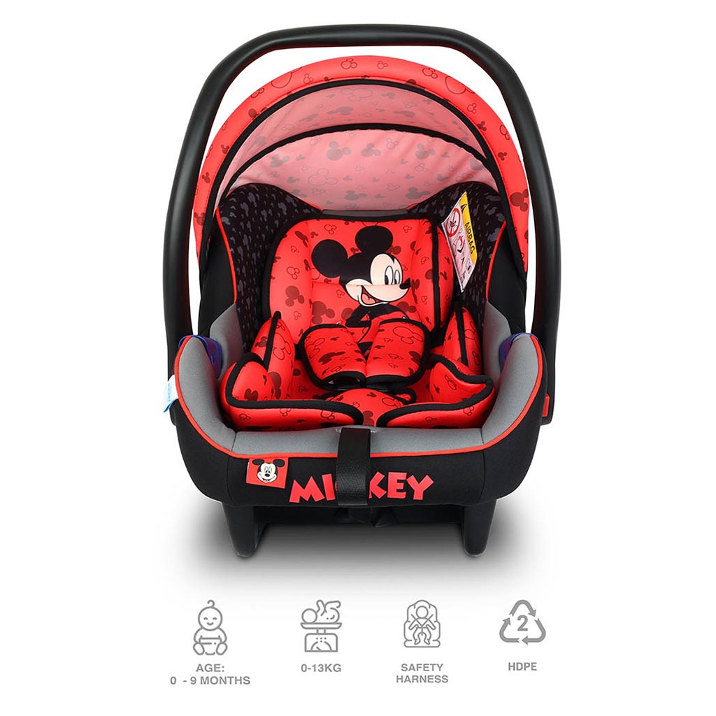 Disney Mickey Mouse Car Seat/Baby Carrier For Baby Up to 13Kg - ZY07 Mickey-A - Easy Pharmacy LLC