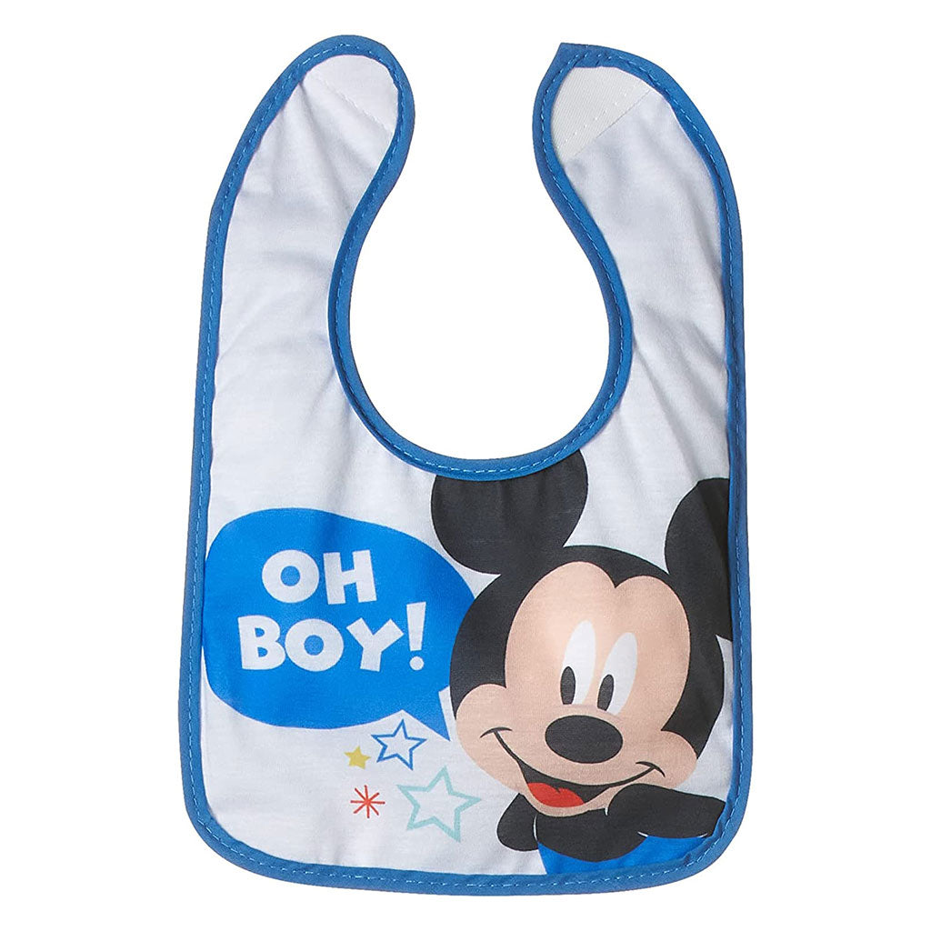 Disney Mickey Mouse Washable Waterproof Cotton Bibs For Babies, Pack of 2's - Easy Pharmacy LLC