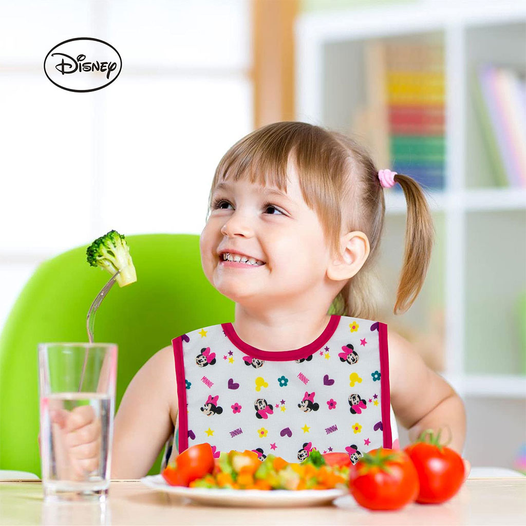 Disney Minnie Mouse Washable Waterproof Cotton Bibs For Babies, Pack of 2's - Easy Pharmacy LLC