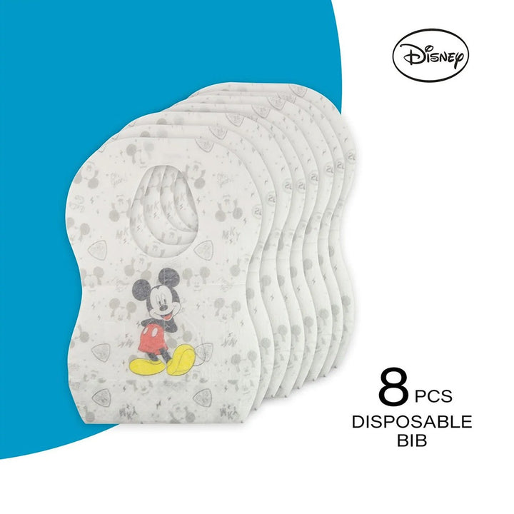 Disney Mickey Mouse Leak Proof Disposable Baby Bibs Assorted, Pack of 8's - Easy Pharmacy LLC