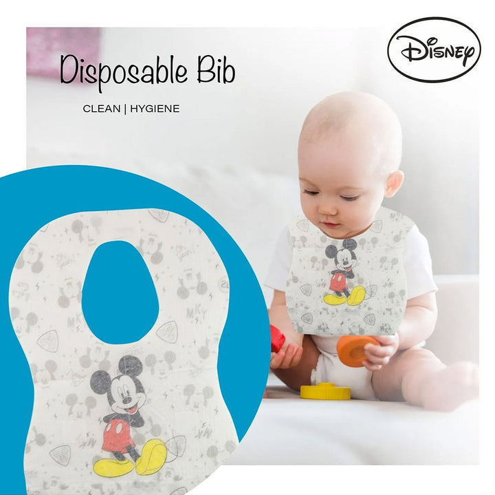 Disney Mickey Mouse Leak Proof Disposable Baby Bibs Assorted, Pack of 8's - Easy Pharmacy LLC