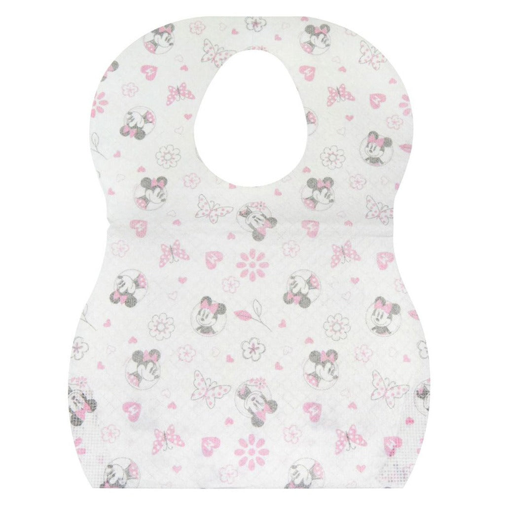 Disney Minnie Mouse Leak Proof Disposable Baby Bibs Assorted, Pack of 8's - Easy Pharmacy LLC