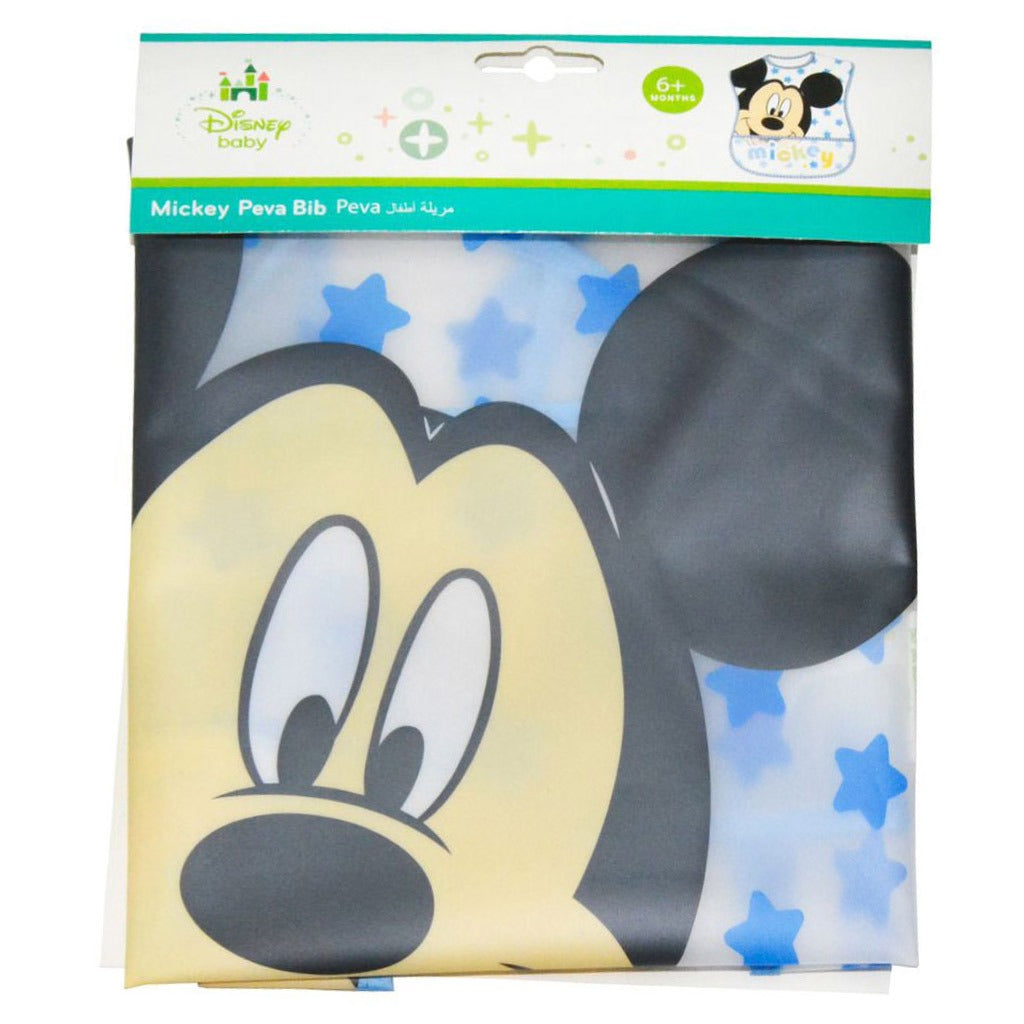 Disney Mickey Mouse Washable Waterproof Peva Apron Bib For 6+ Month Baby, Pack of 1's - Easy Pharmacy LLC