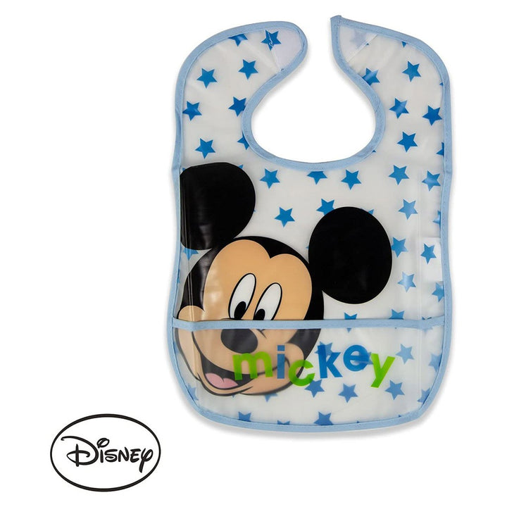 Disney Mickey Mouse Washable Waterproof Peva Apron Bib For 6+ Month Baby, Pack of 1's - Easy Pharmacy LLC