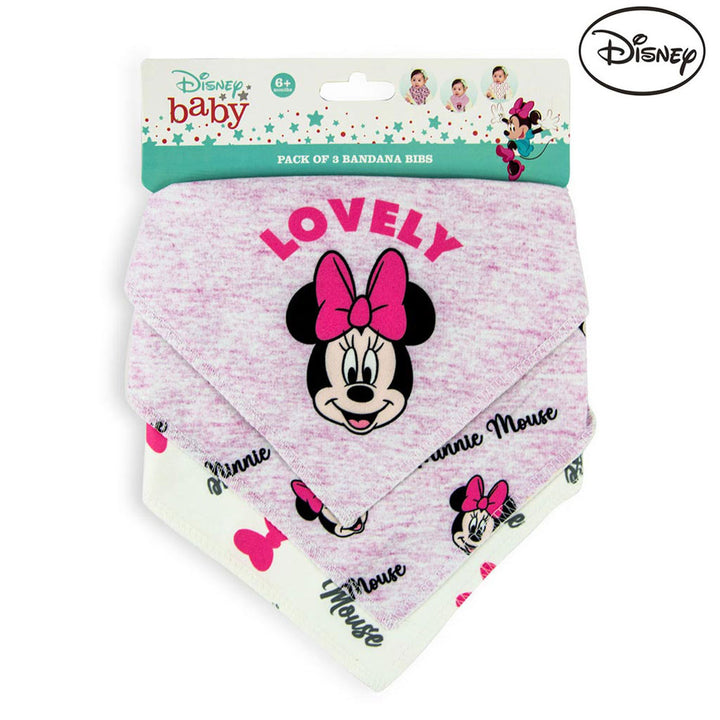 Disney Minnie Mouse Bandana Bib For Baby, Pack of 3's - TRHA15986B - Easy Pharmacy LLC