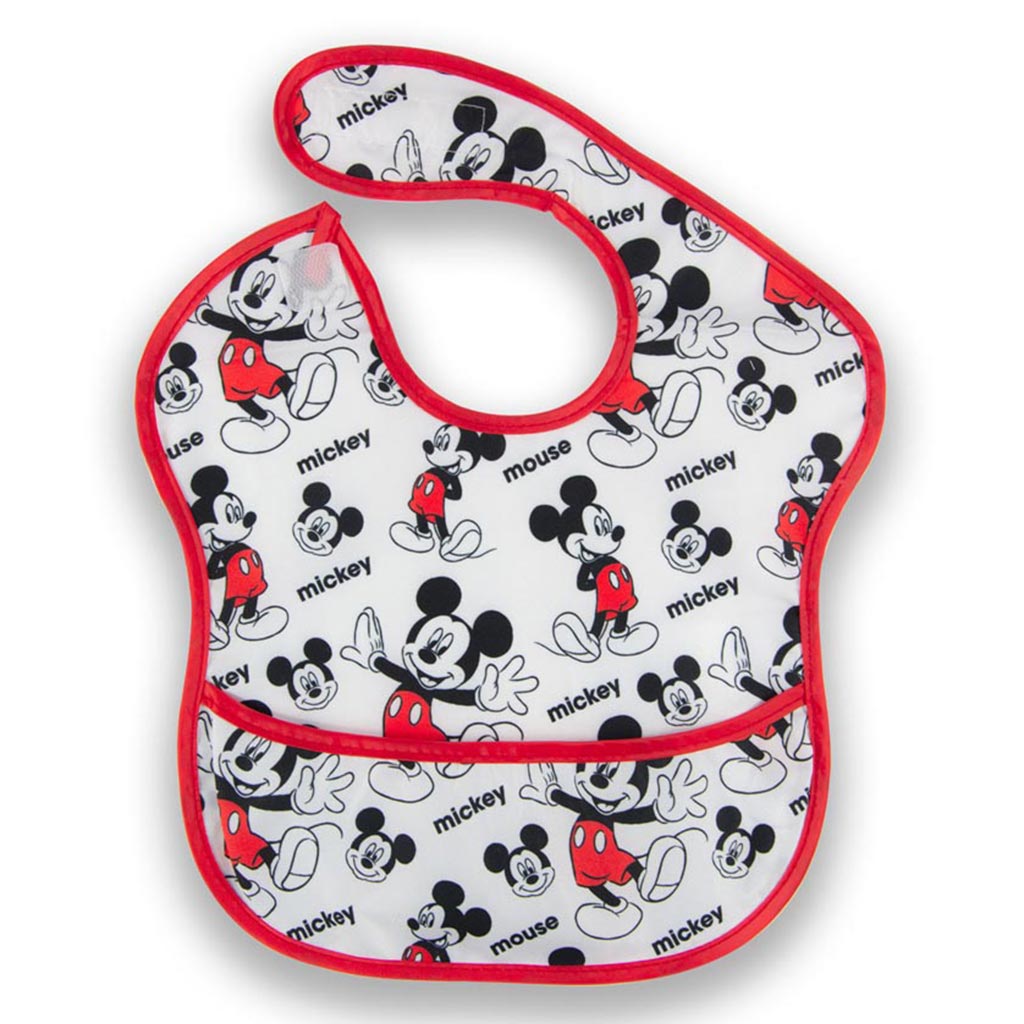 Disney Mickey Mouse Washable Waterproof Bib For 6+ Months Baby, Pack of 1's - Easy Pharmacy LLC