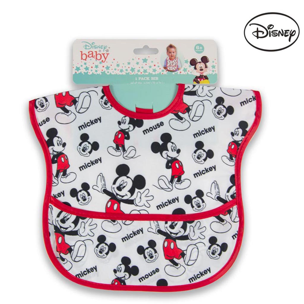 Disney Mickey Mouse Washable Waterproof Bib For 6+ Months Baby, Pack of 1's - Easy Pharmacy LLC