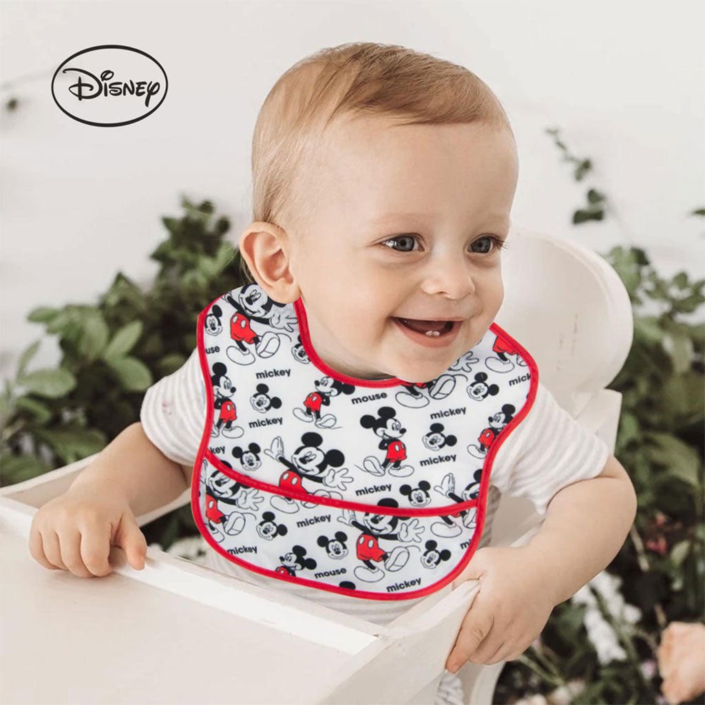 Disney Mickey Mouse Washable Waterproof Bib For 6+ Months Baby, Pack of 1's - Easy Pharmacy LLC