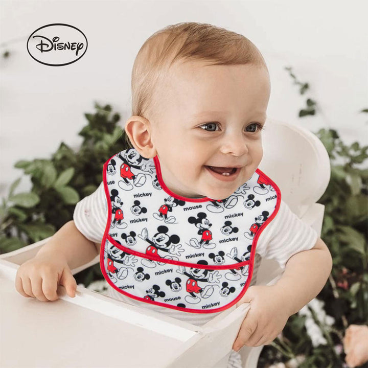 Disney Mickey Mouse Washable Waterproof Bib For 6+ Months Baby, Pack of 1's - Easy Pharmacy LLC