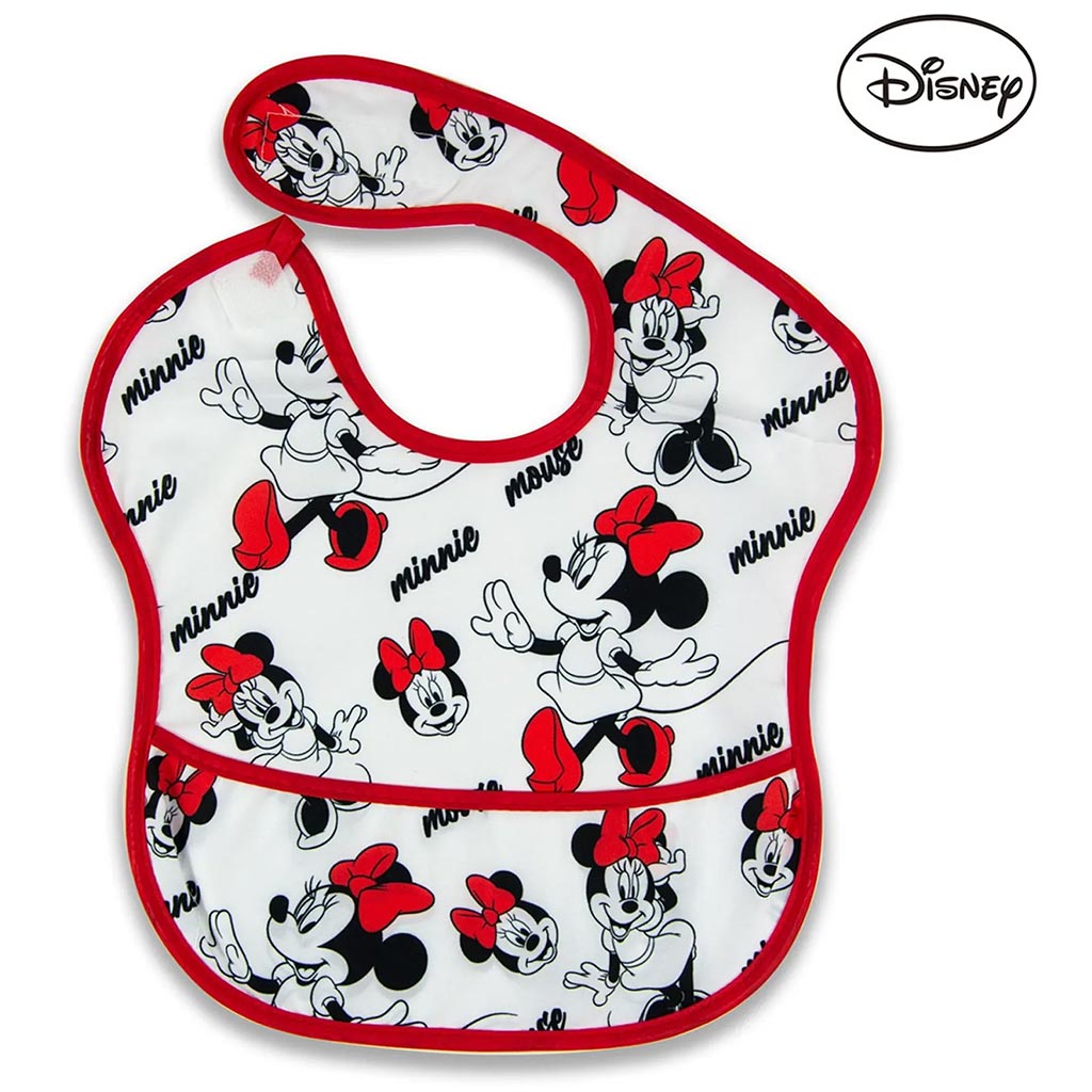 Disney Minnie Mouse Washable Waterproof Bib For 6+ Months Baby, Pack of 1's - Easy Pharmacy LLC