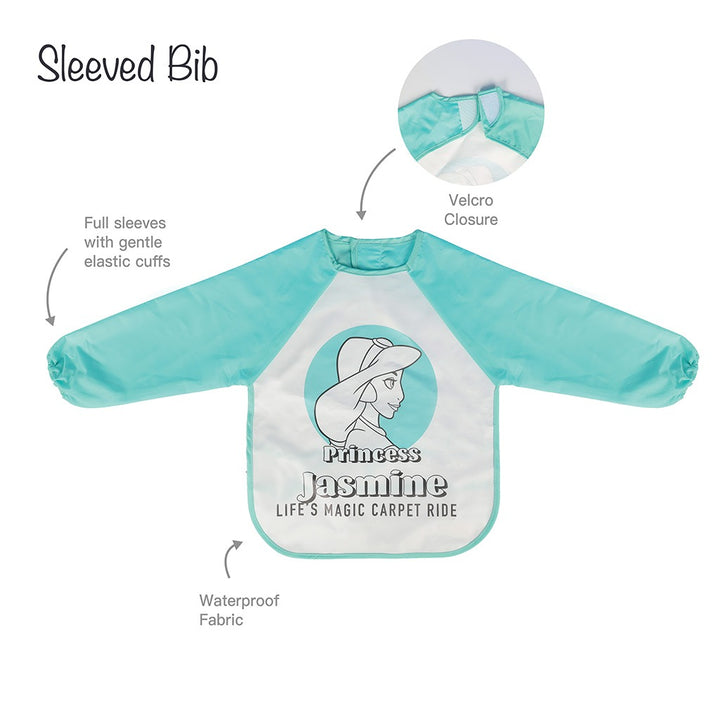Disney Waterproof Princess Sleeved Peva Apron Bib For 6- 36 Months Baby - Easy Pharmacy LLC