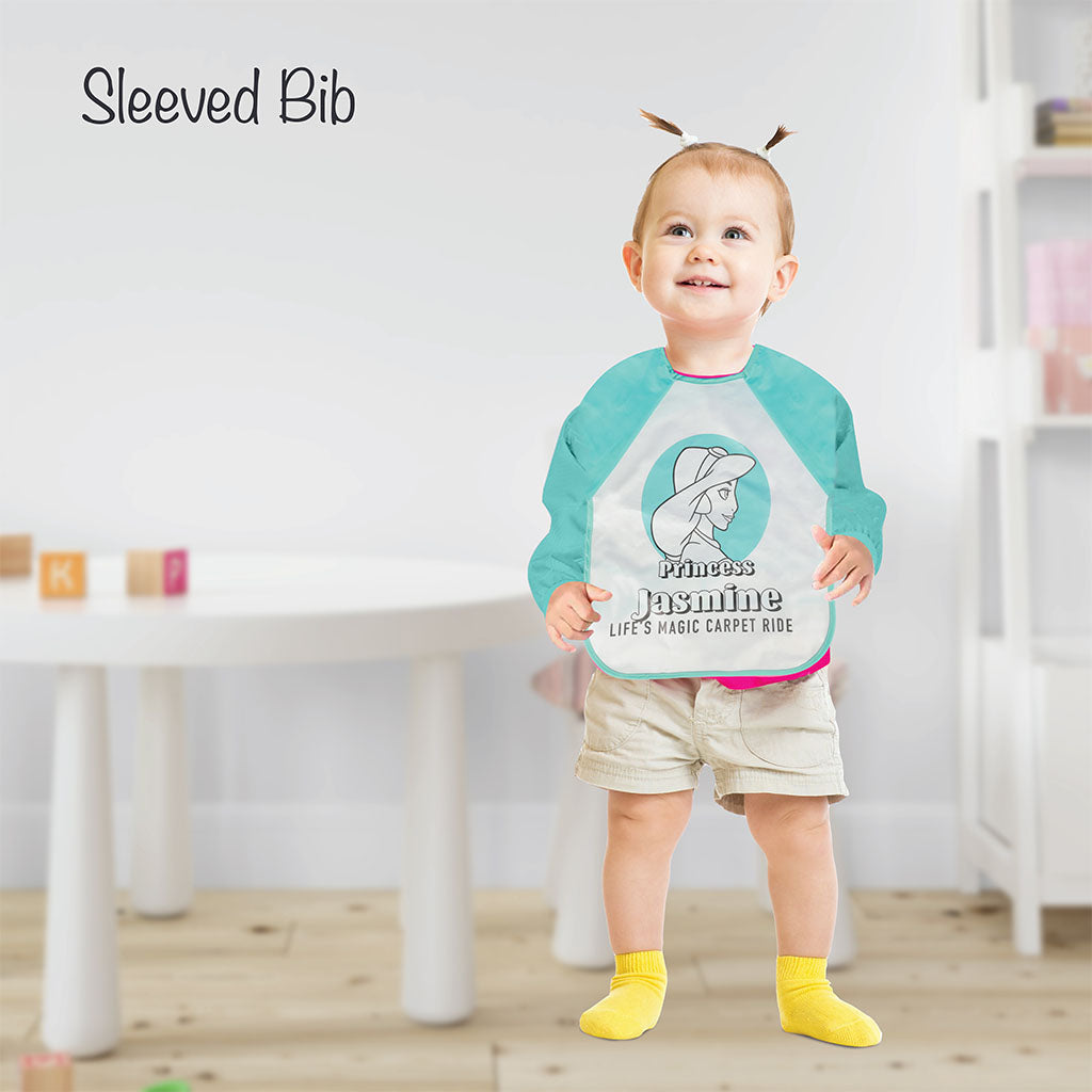 Disney Waterproof Princess Sleeved Peva Apron Bib For 6- 36 Months Baby - Easy Pharmacy LLC
