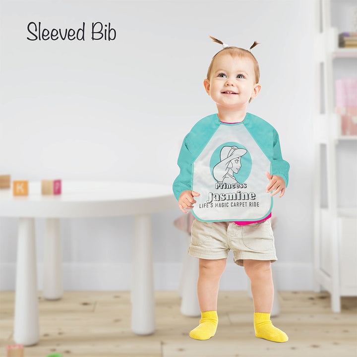 Disney Waterproof Princess Sleeved Peva Apron Bib For 6- 36 Months Baby - Easy Pharmacy LLC