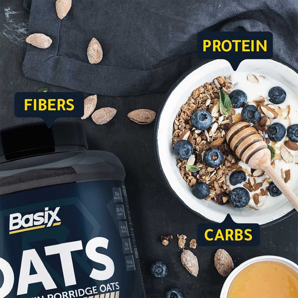 Basix Oats High Protein Porridge Oats Chocolate 3kg - Easy Pharmacy LLC