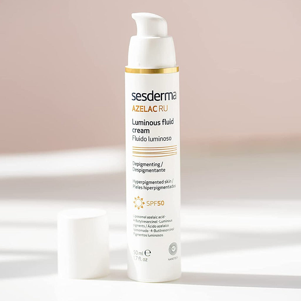 Sesderma Azelac Ru Luminous Fluid SPF 50 Cream With Depigmenting Actives For Blemishes 50ml - Easy Pharmacy LLC