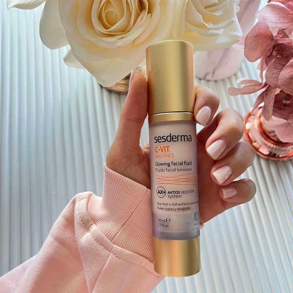 Sesderma C-Vit Radiance Antioxidant & Antiaging Glowing Face Fluid 50ml - Easy Pharmacy LLC