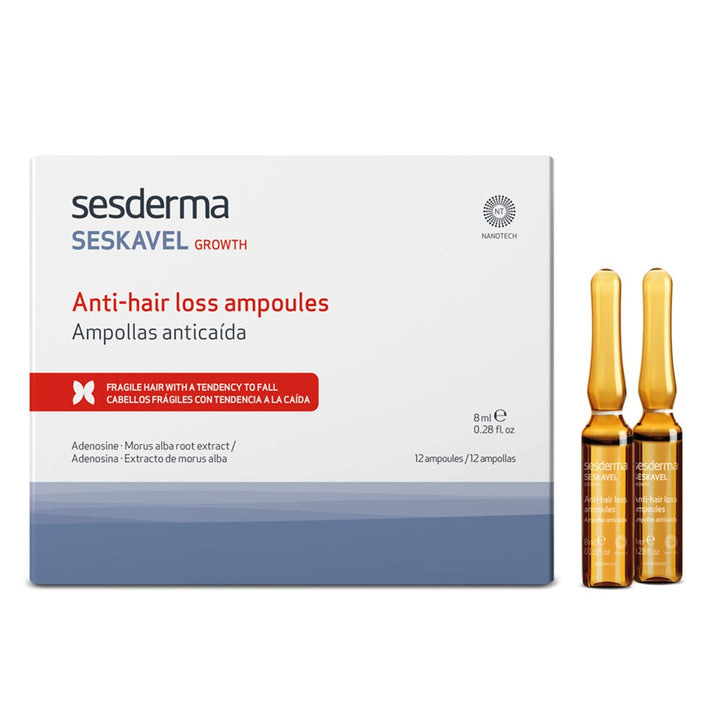 Sesderma Seskavel Anti-Hair Loss 8ml Ampoules, Pack of 12's - Easy Pharmacy LLC