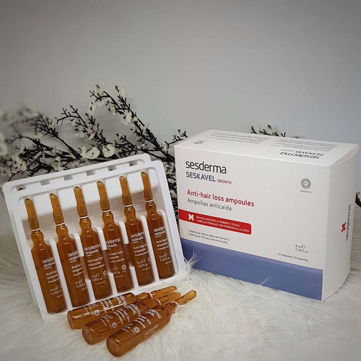 Sesderma Seskavel Anti-Hair Loss 8ml Ampoules, Pack of 12's - Easy Pharmacy LLC