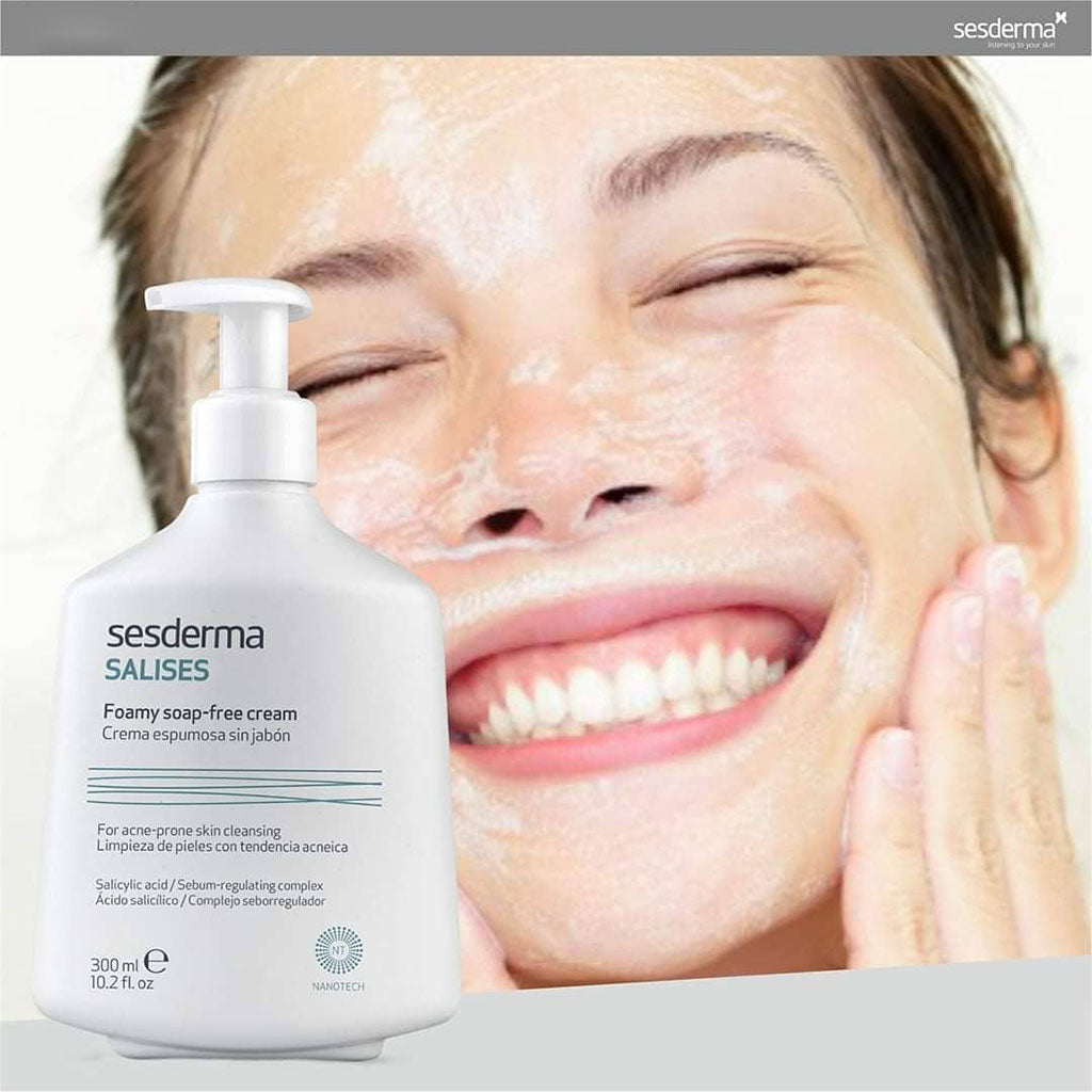 Sesderma Salises Foamy Soap Free Cream For Oily Skin 300ml - Easy Pharmacy LLC