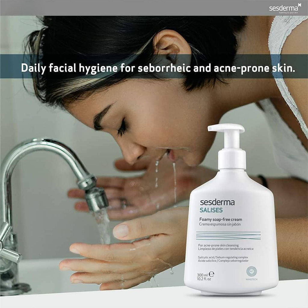 Sesderma Salises Foamy Soap Free Cream For Oily Skin 300ml - Easy Pharmacy LLC
