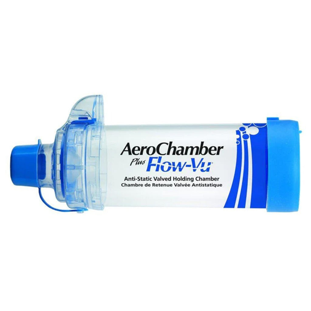 AeroChamber Plus Flow-Vu Anti-static Valved Holding Chamber With Mouthpiece For Adult - Easy Pharmacy LLC
