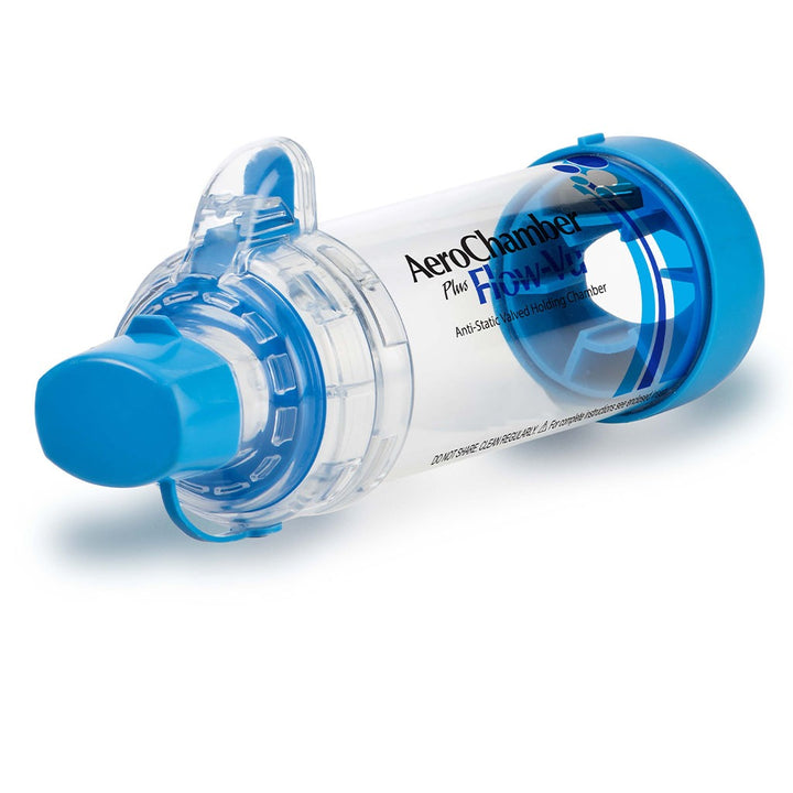 AeroChamber Plus Flow-Vu Anti-static Valved Holding Chamber With Mouthpiece For Adult - Easy Pharmacy LLC