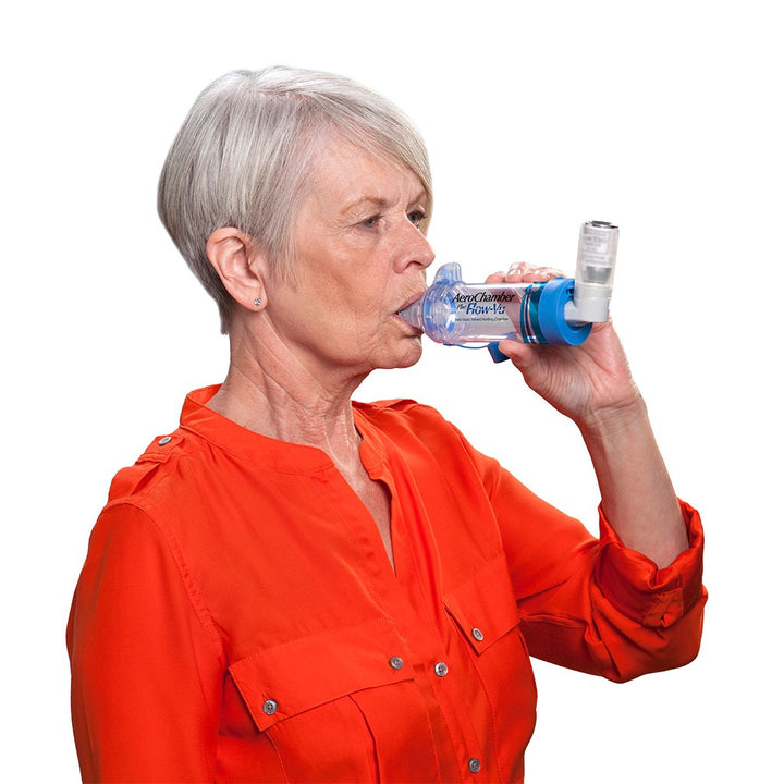 AeroChamber Plus Flow-Vu Anti-static Valved Holding Chamber With Mouthpiece For Adult - Easy Pharmacy LLC