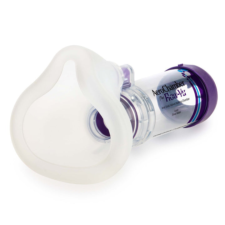 AeroChamber Plus Flow-Vu Anti-static Valved Holding Chamber Adult Mask - Small - Easy Pharmacy LLC