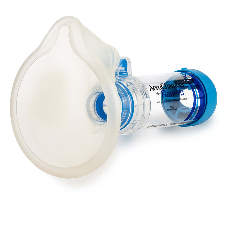 AeroChamber Plus Flow-Vu Anti-static Valved Holding Chamber Adult Mask - Medium - Easy Pharmacy LLC