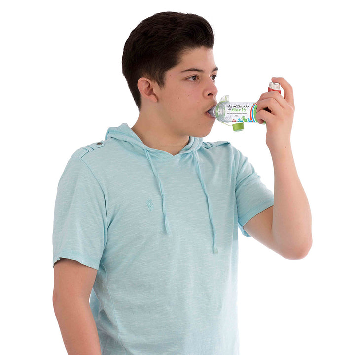 AeroChamber Plus Flow-Vu Anti-static Valved Holding Chamber With Mouthpiece For Youth - Easy Pharmacy LLC