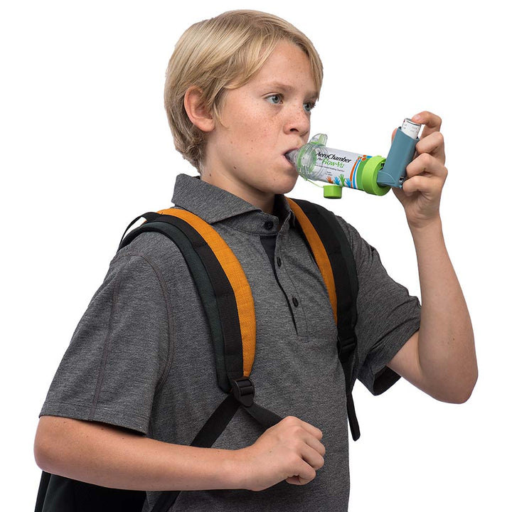 AeroChamber Plus Flow-Vu Anti-static Valved Holding Chamber With Mouthpiece For Youth - Easy Pharmacy LLC