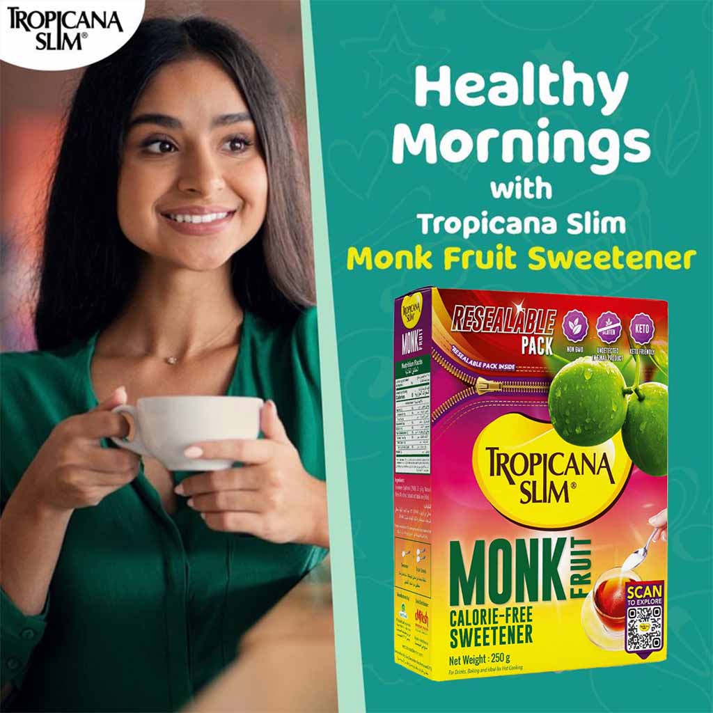 Tropicana Slim Monk Fruit Calorie Free Sweetener, Resealable Pack of 1's - Easy Pharmacy LLC