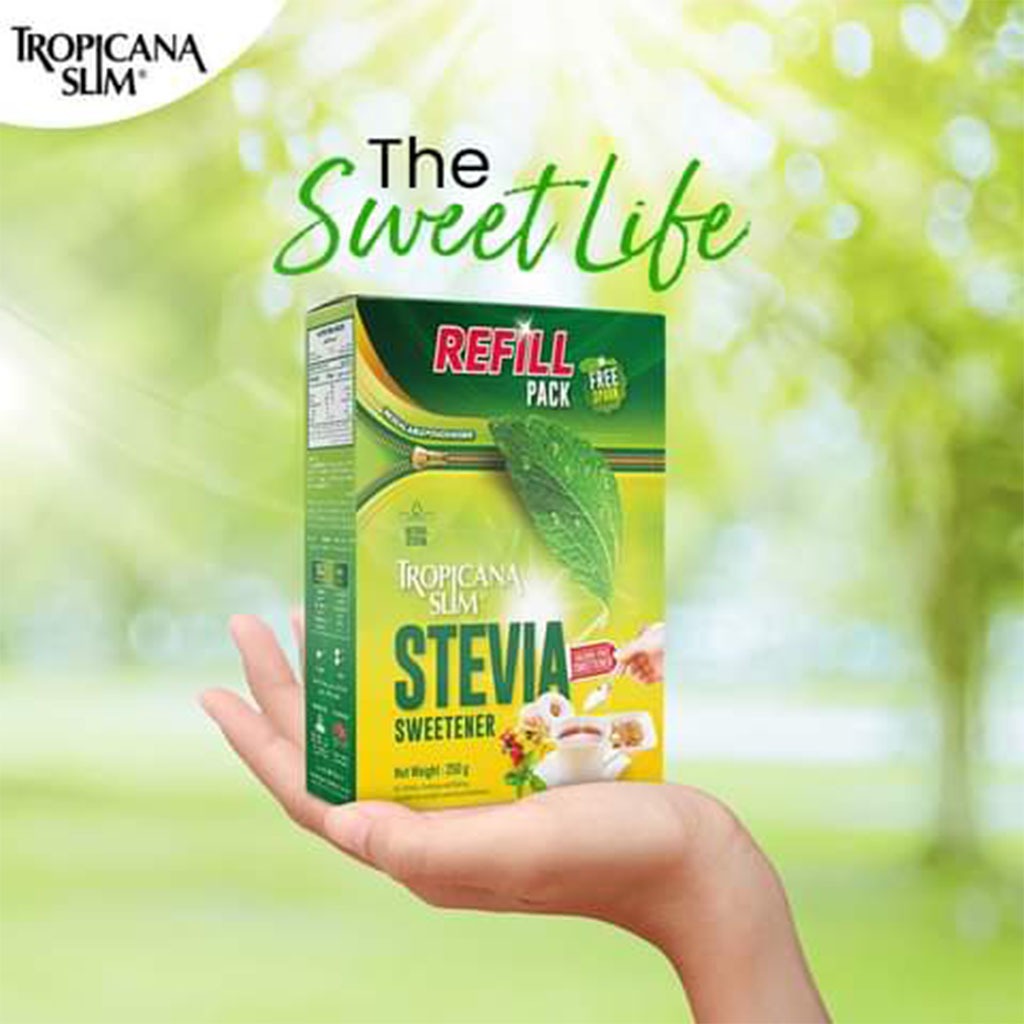 Tropicana Slim Calorie Free Sweetener With Stevia, 250g Refill Pack of 1's - Easy Pharmacy LLC